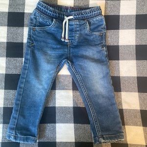 Cat and Jack stretchy drawstring jeans